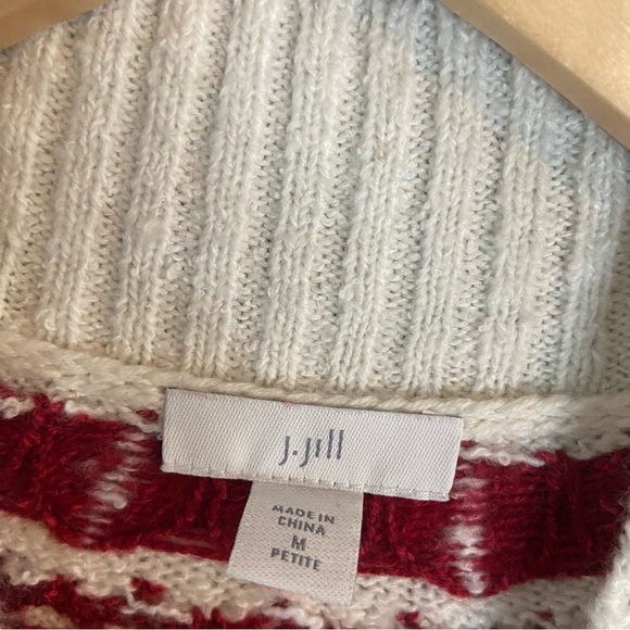 J. Jill Fair Isle Nordic Pullover Sweater - Picture 3 of 7